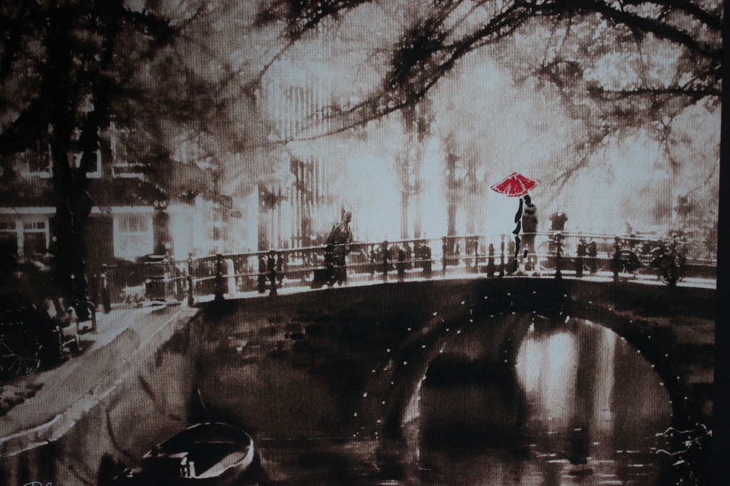 Elena Polyakova:   Amsterdamse brug, Gemengde techniek kopen? Bied vanaf 45!