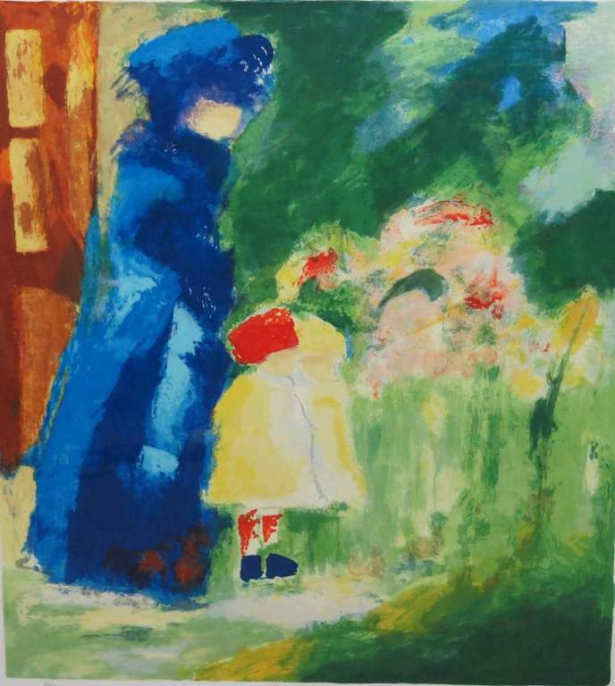 Annemiki Bok: Zeefdruk, The Market - Ingelijst (groot) kopen? Bied vanaf 70!