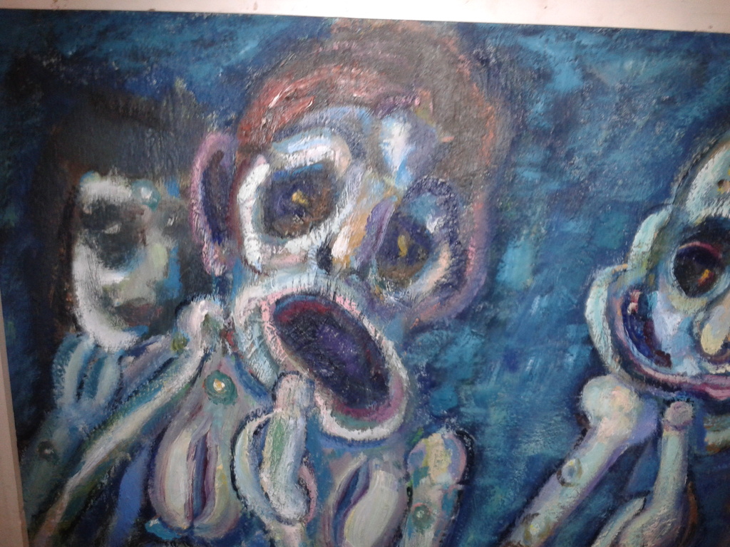 Schilderij Bob Fernhout - De verwording in de muziek 100x80 kopen? Bied vanaf 95!