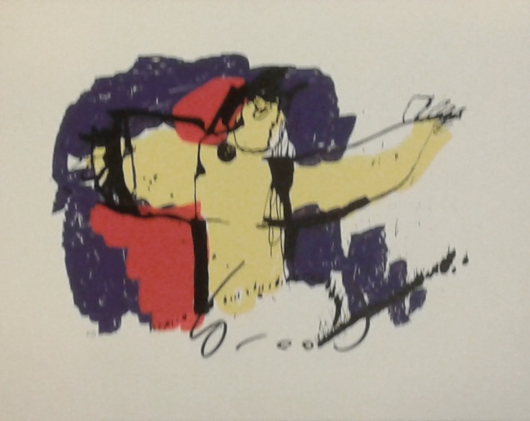 Kunstenaar Herman Brood, Zeefdruk, Titel Brasil God, nummer ea verkocht voor € 100!