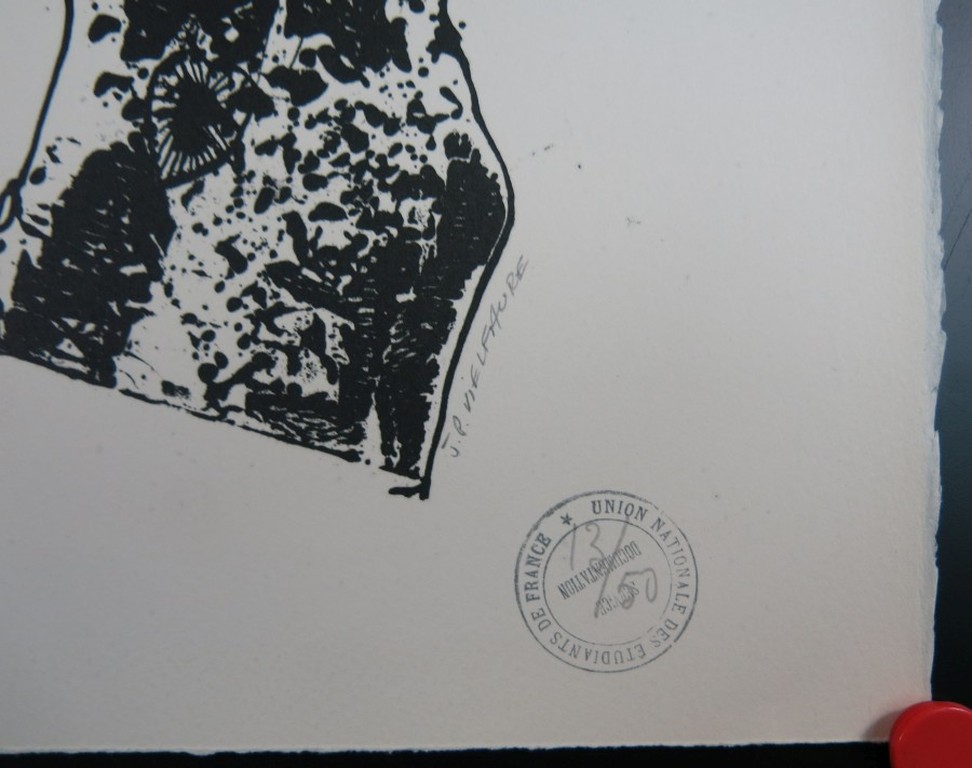 Jean Pierre Vielfaure, Jörg Nietzert e.a.: Litho, Situationisten, fantasiefiguur  kopen? Bied vanaf 35!