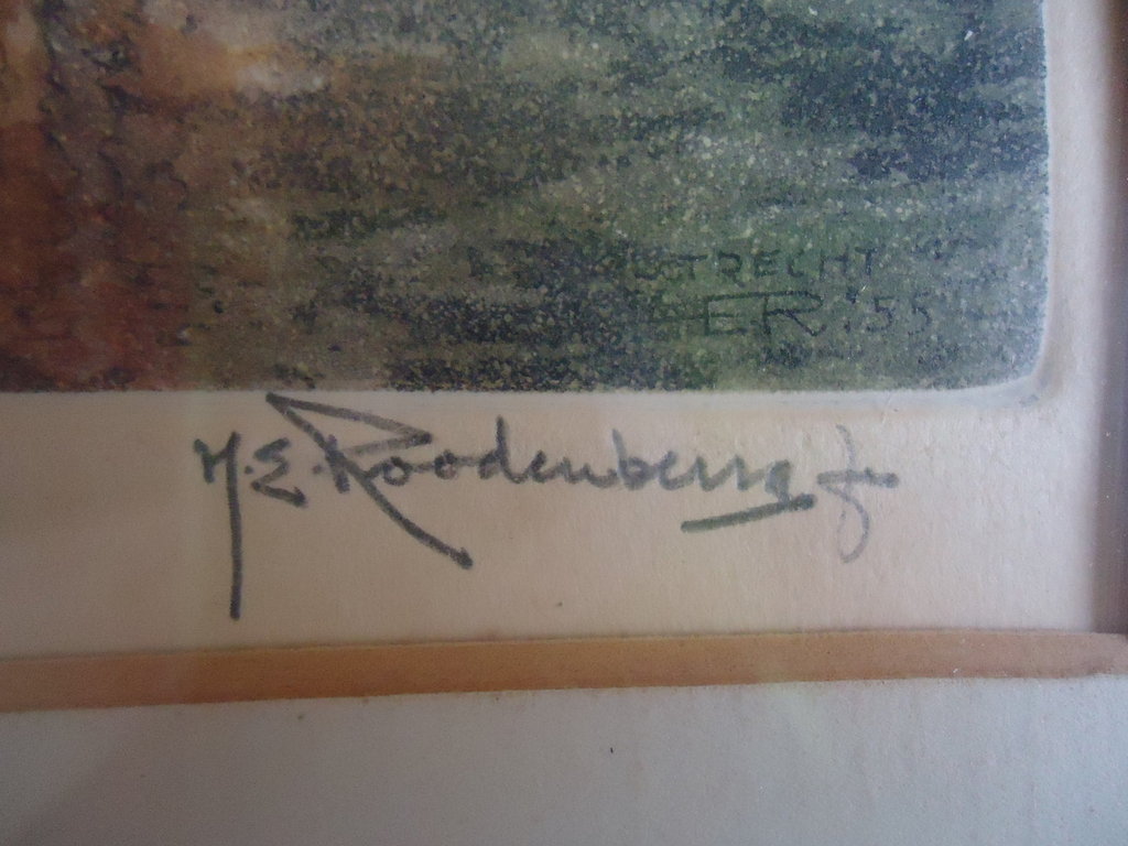 H.E. Roodenburg ( 1895 - 1987 ) - Kleurenets van Utrecht kopen? Bied vanaf 40!