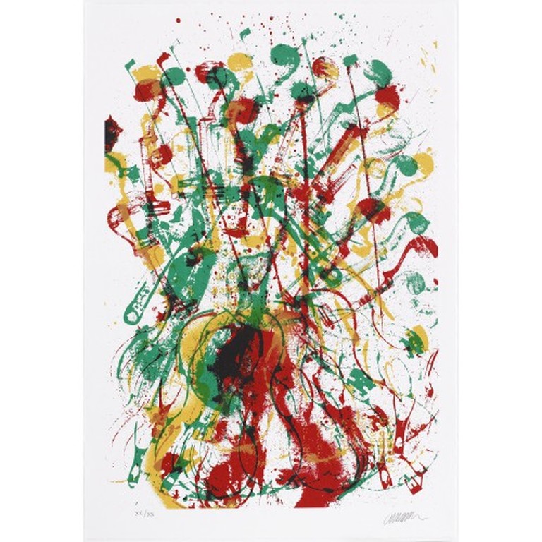 Arman: Zeefdruk, Trio a cordes III (Groot) kopen? Bied vanaf 150!