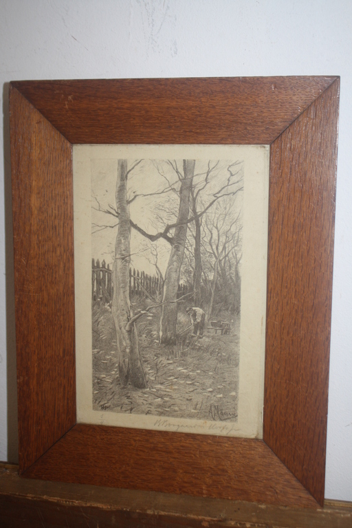 ANTON MAUVE - werken aan de boomgaard kopen? Bied vanaf 40!