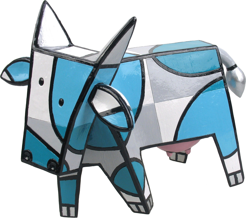 Jacqueline Schäfer Vrolijke Koe - gesigneerde sculptuur - oplage 125 ex. kopen? Bied vanaf 150!