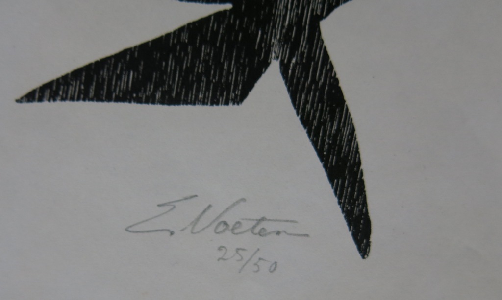 Emile Voeten: Houtsnede, Zonder titel (Creatie 1952) kopen? Bied vanaf 1!