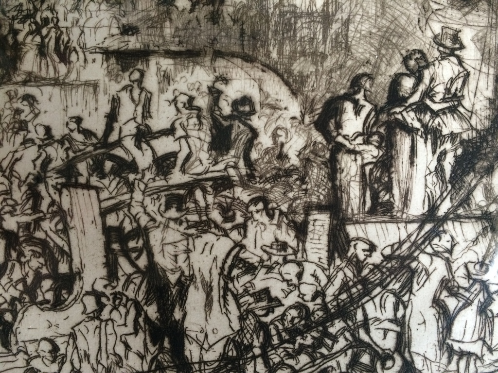 Frank William BRANGWYN (Brugge 1867  (UK) 1956)-Ets met droge naald - gesigneerd kopen? Bied vanaf 99!