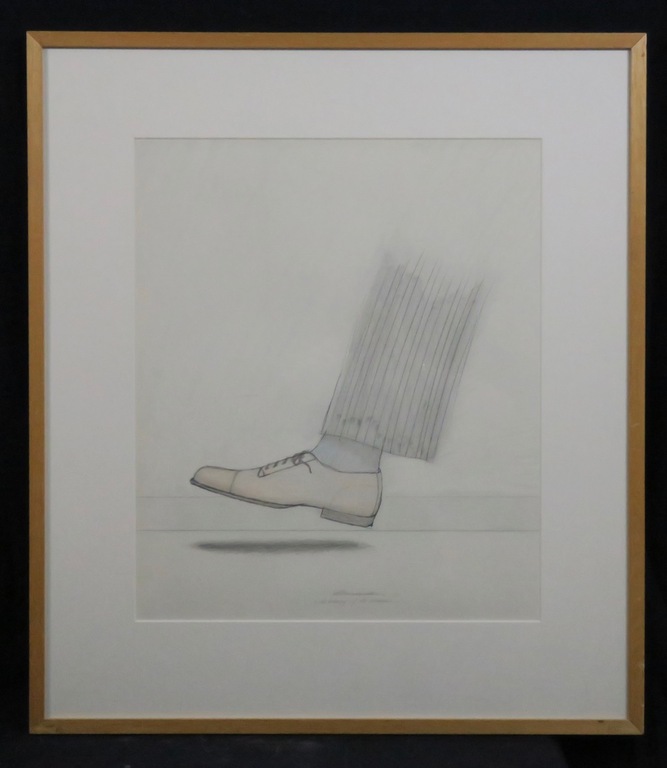 Jeroen Henneman: Potloodtekening, The discovery of the shadow - Ingelijst kopen? Bied vanaf 400!