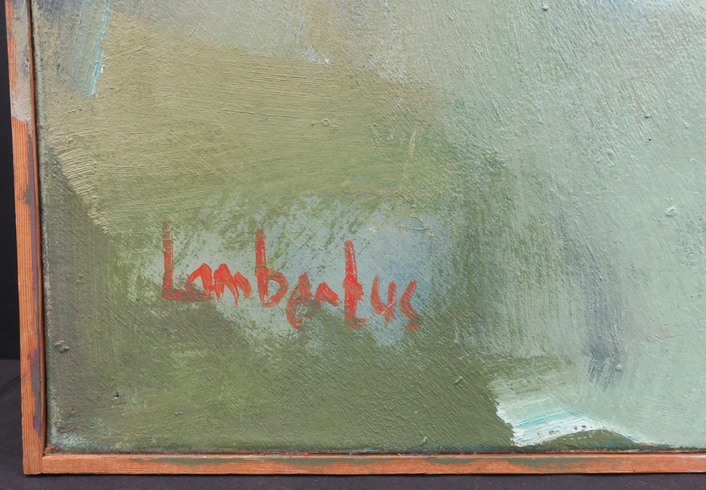 Lambertus de Jong: Olieverf op doek, Zonder titel - Ingelijst (groot) kopen? Bied vanaf 80!