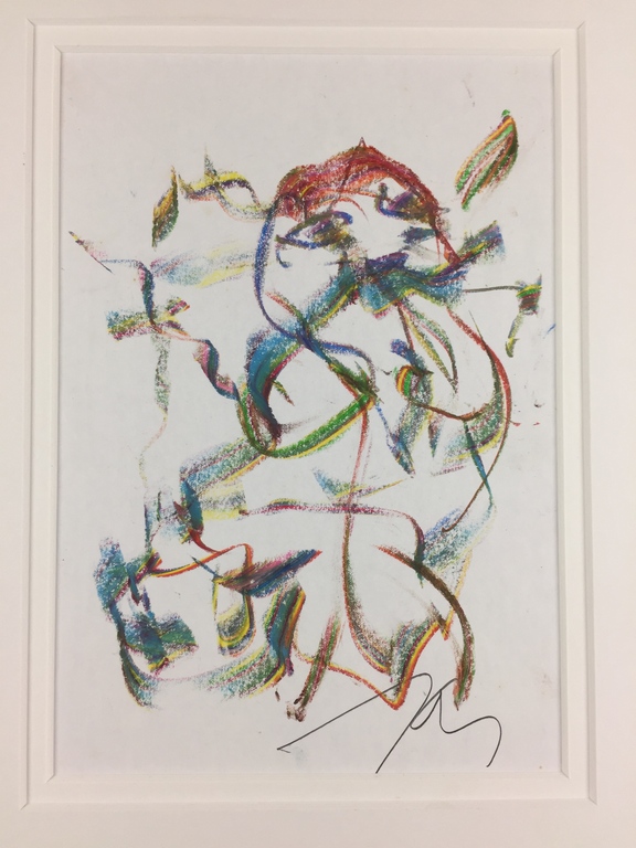 Johan Adriaan Smit - Johannes Adrianus Smit (JAS), Clowny-krijt op papier, 1995 kopen? Bied vanaf 299!