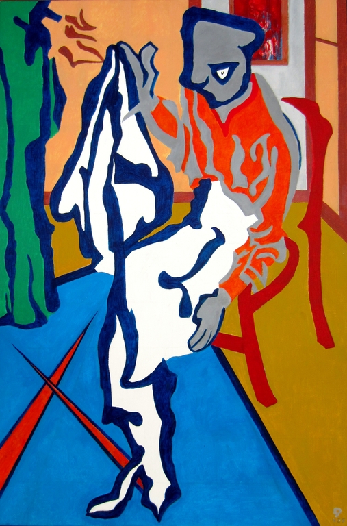 Eric Pool (1937-2012) - Amstelveen - Acryl - Het Jackje kopen? Bied vanaf 125!