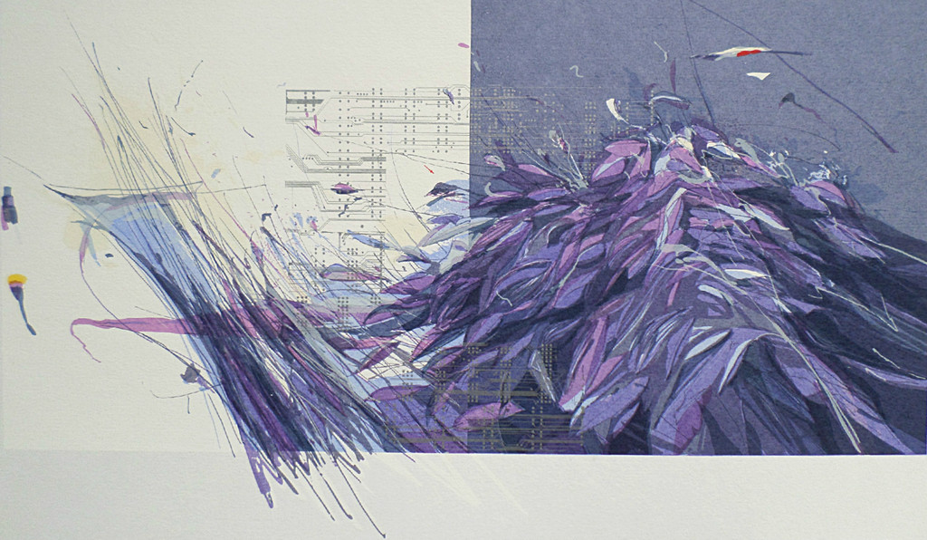 Martin Baeyens - XX century Botany II, litho verkocht voor € 97!