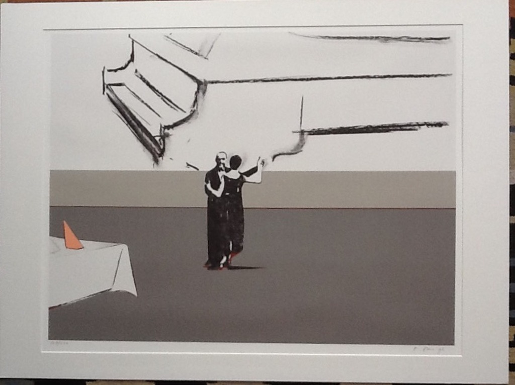 Peter Bes, Kleurenlitho, gesigneerd, 1996 verkocht voor € 50!