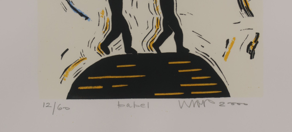 Hans Wap: Lino, Babel - Ingelijst kopen? Bied vanaf 20!