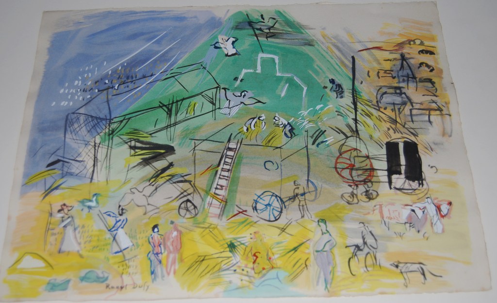 Raoul Dufy, litho, pochoir ingekleurd, 1952, 1/305 kopen? Bied vanaf 50!