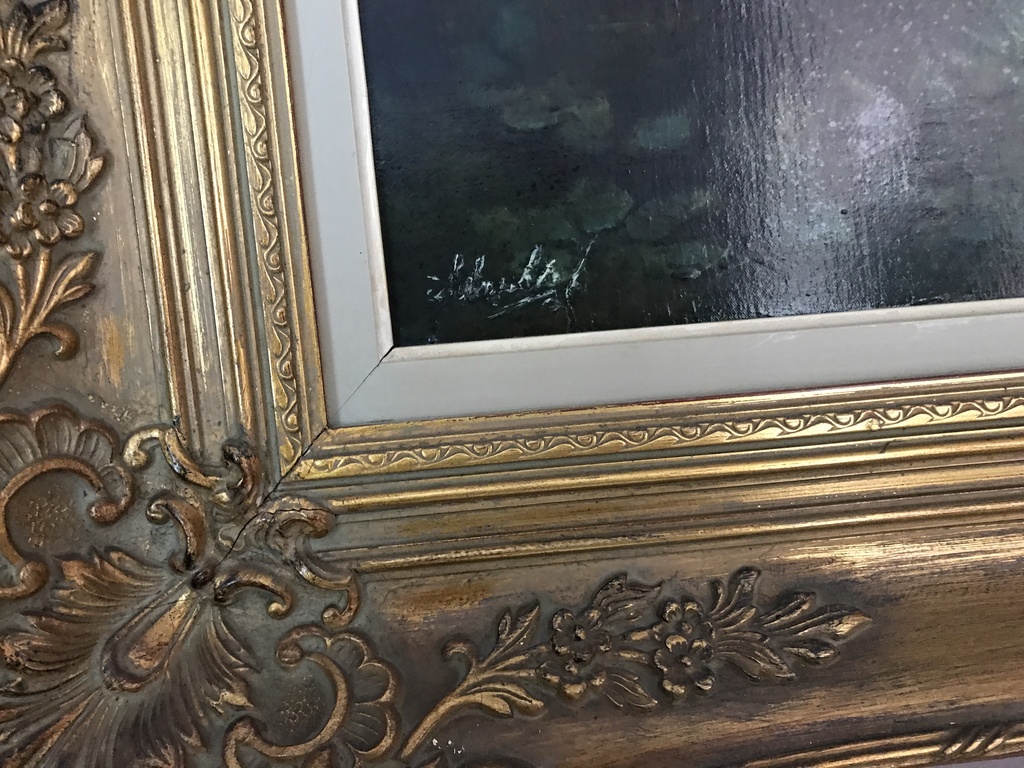 Groot schilderij met putties in een gouden barok lijst kopen? Bied vanaf 600!