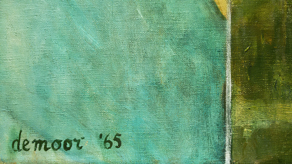 Heppe de Moor / Co Westerik - Aquarium, olieverf op doek (ingelijst, groot) kopen? Bied vanaf 525!