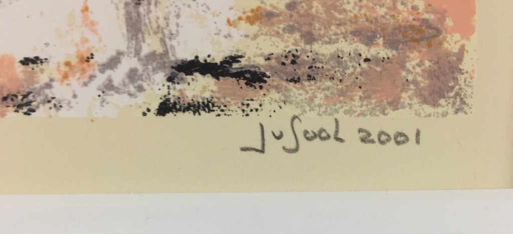 Jose van Gool, litho, 'Vrouw met witte jurk', 2001 kopen? Bied vanaf 59!