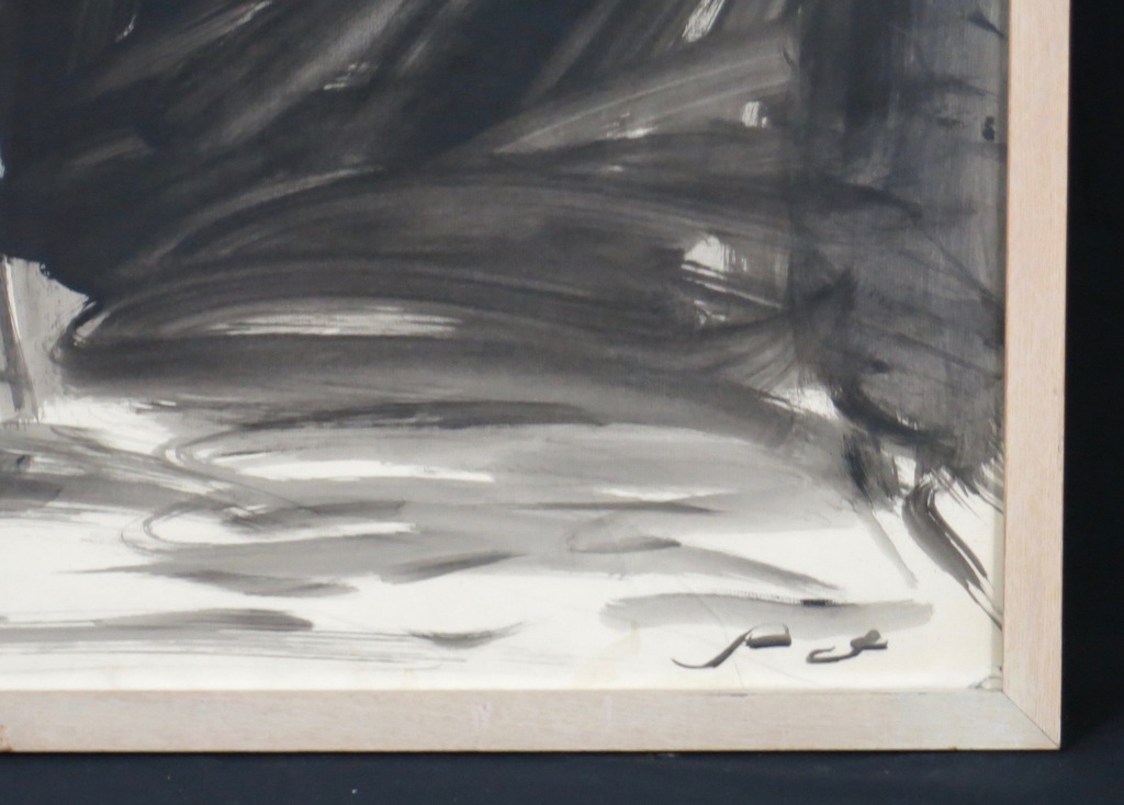 Han Klinkhamer: Acryl op papier, Zonder titel - Ingelijst kopen? Bied vanaf 50!