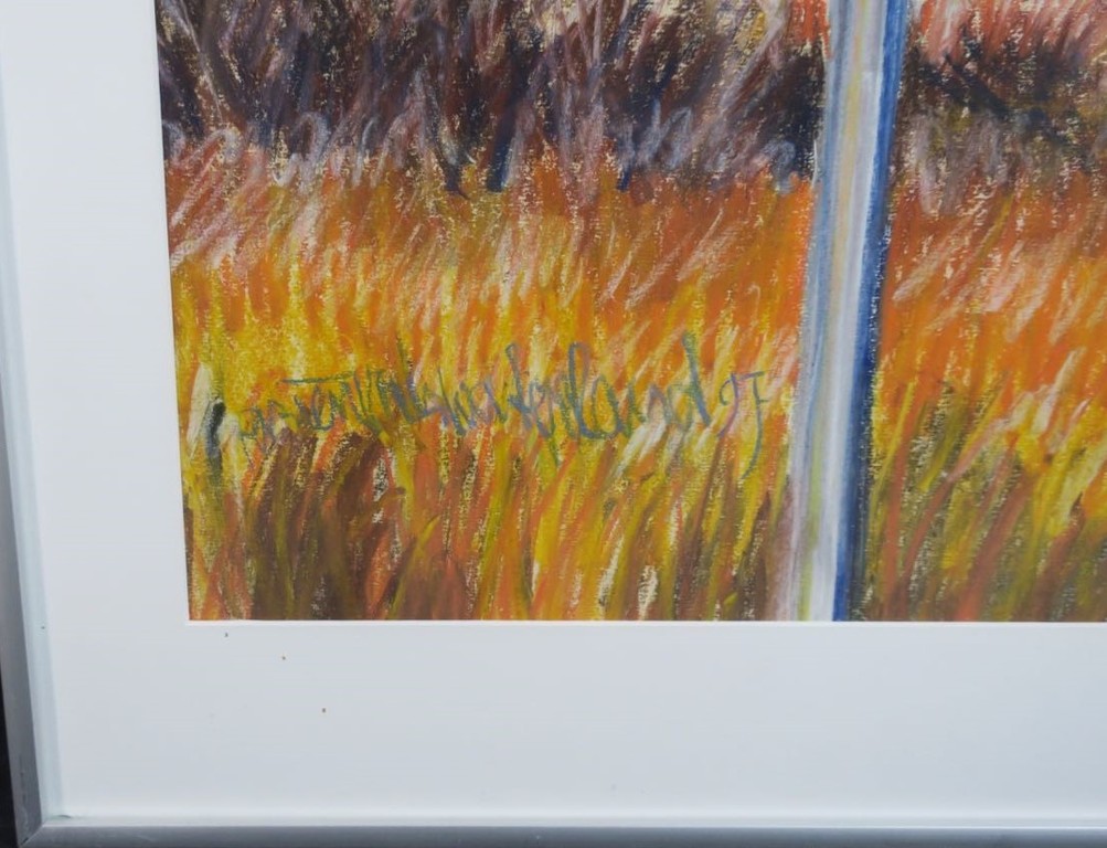 Arien van Waterland: Krijttekening, Zonder titel II - Ingelijst kopen? Bied vanaf 1!