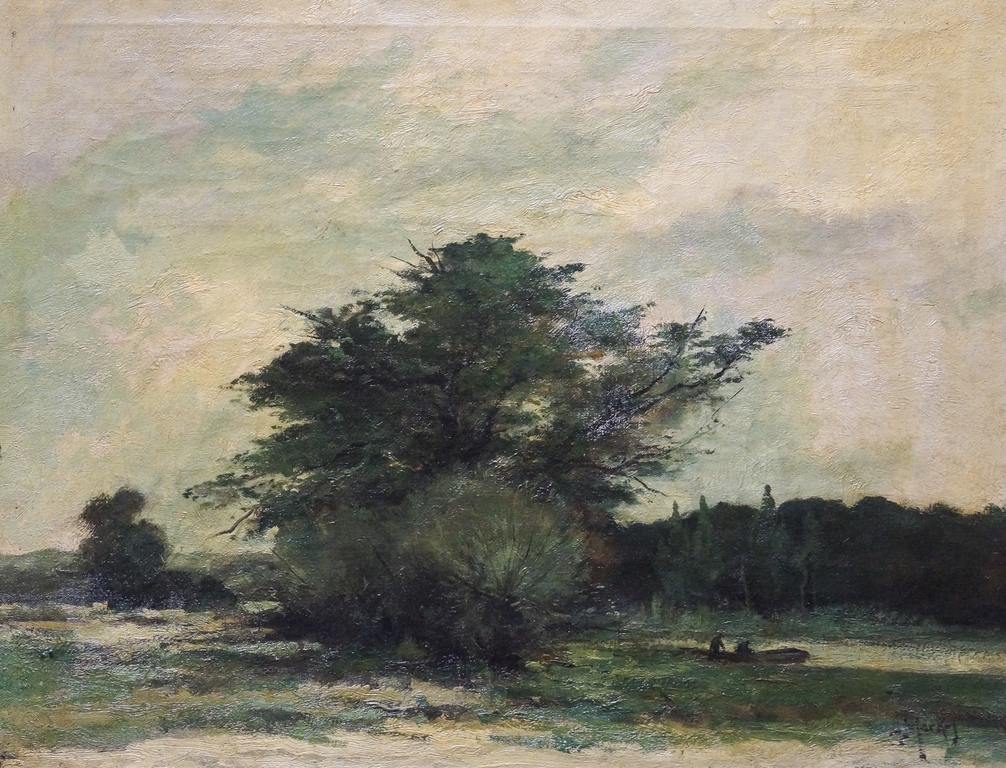 Antoon Markus (1870-1955) - olieverf op doek - gezicht op rivierbedding kopen? Bied vanaf 145!