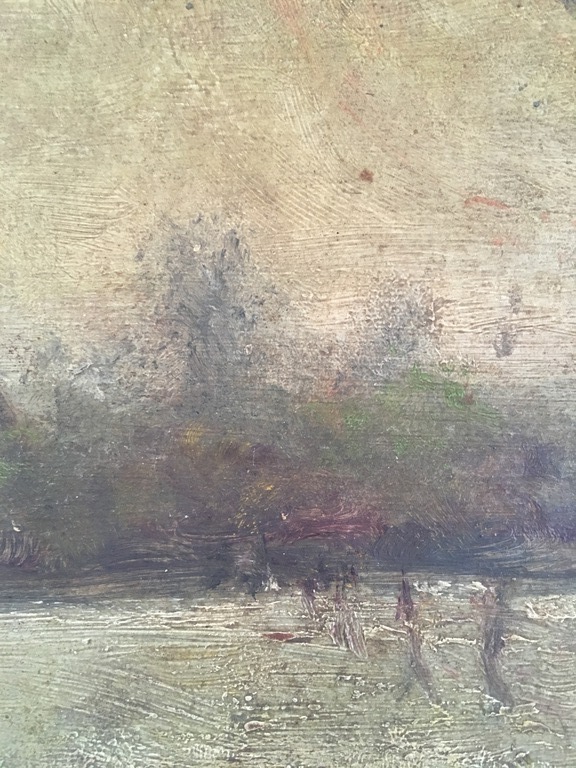 Onbekende Kunstenaar -  portret olieverf op doek (& landschap op paneel) kopen? Bied vanaf 1!