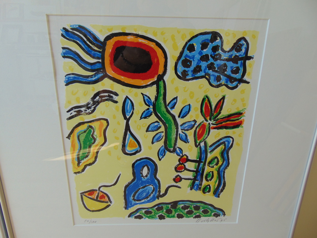 Keimpe Kootstra, Kleurijke Zeefdruk, --Tuinen van Geluk -- 1 en 2 verkocht voor € 60!