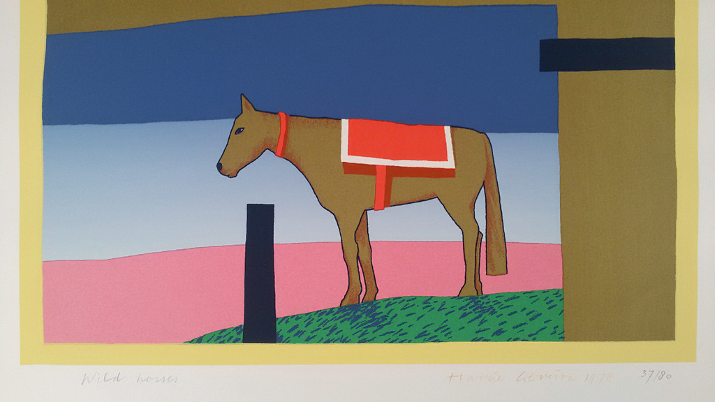Harrie Gerritz - Wild horses, zeefdruk kopen? Bied vanaf 75!