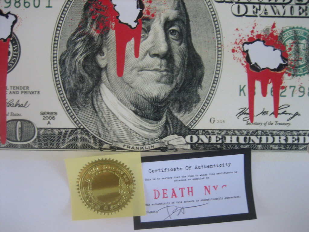 Death NYC Limited Edition Signed Graffiti painting Art Print Ben $100 - 2013 kopen? Bied vanaf 1!
