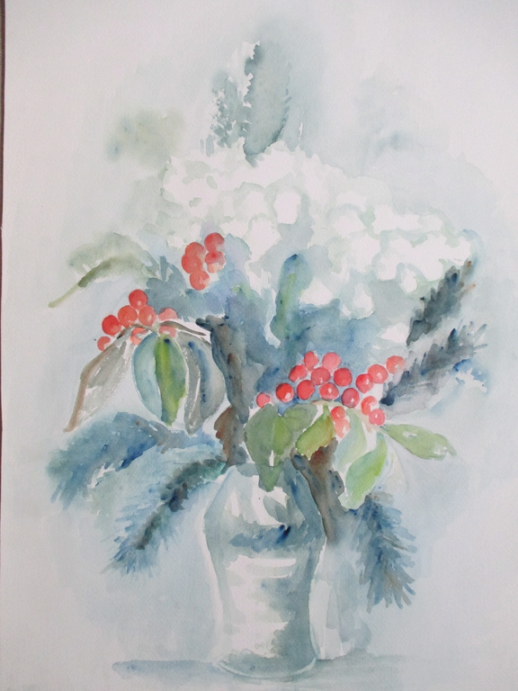 Onbekend, aquarel bloemen kopen? Bied vanaf 1!