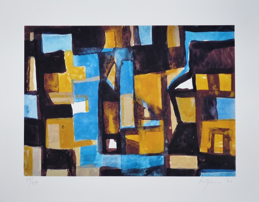 Theo Kuijpers: Giclee, Abstract, Gesigneerd, 2002 kopen? Bied vanaf 75!