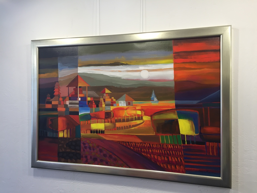 Lony Wing  Acryl op doek   The lake in Buyan  kopen? Bied vanaf 199!