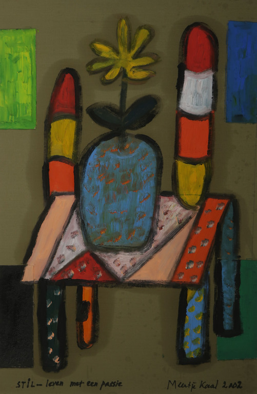 Meertje Kaal: Olieverf en collage, Stil-leven met een passie kopen? Bied vanaf 1!