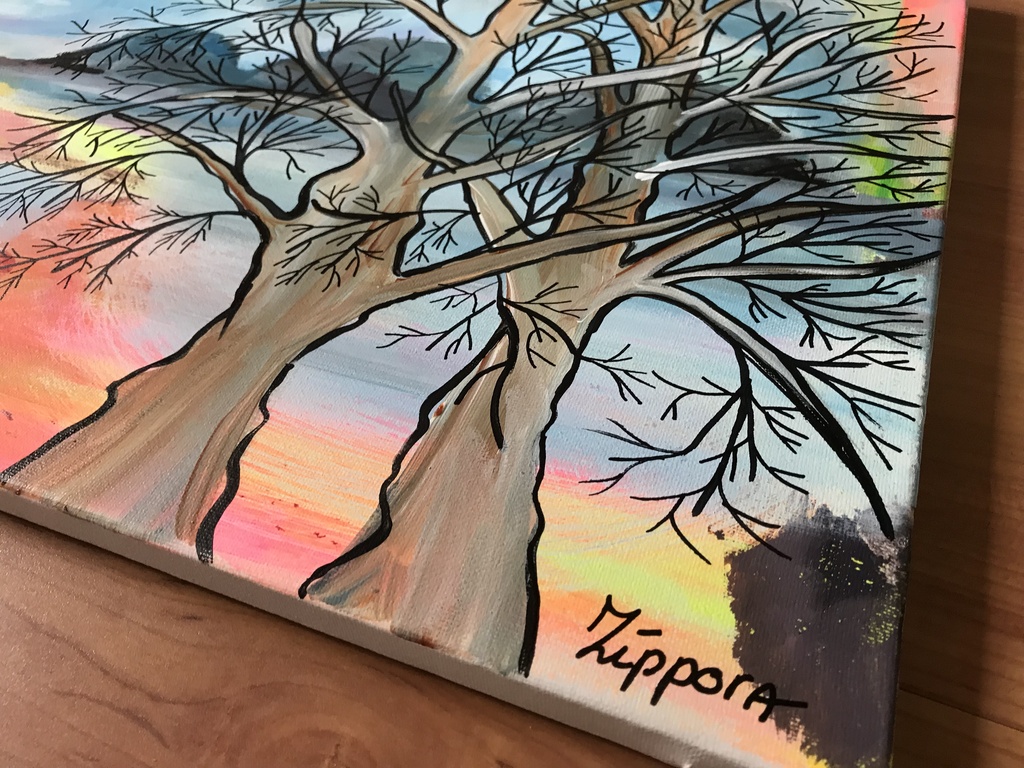 Zippora Meijer  Mountains Of Silence  40x50 cm acryl op canvas kopen? Bied vanaf 1!