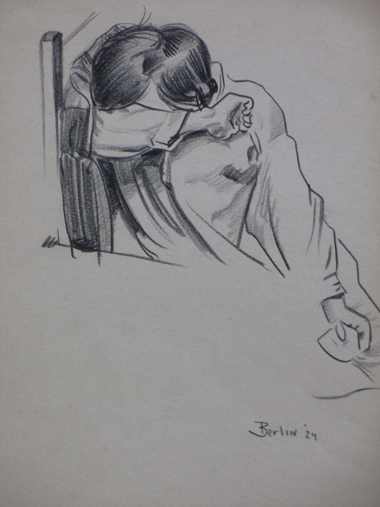 Karel van Seben, De Radeloosheid, Tekening 1924 kopen? Bied vanaf 1!