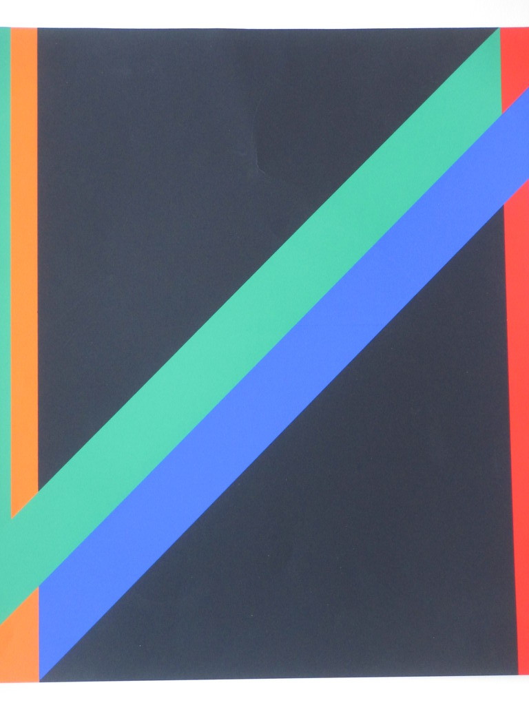 Horst Scheffler - Horst Scheffler, Kleurrijke abstracte compositie, Zeefdruk kopen? Bied vanaf 1!