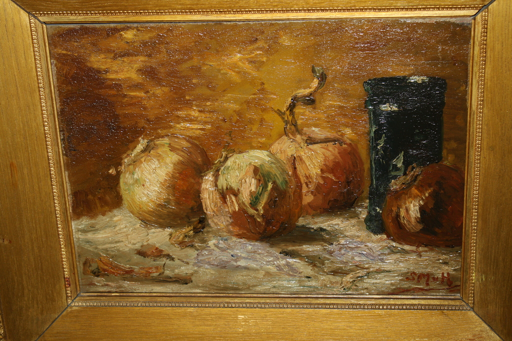 SIENTJE MESDAG van HOUTEN  - STILLEVEN MET APPELS verkocht voor € 450!