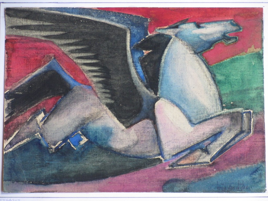 Krijn van Dijke, Pegasus, Gemengde techniek kopen? Bied vanaf 45!