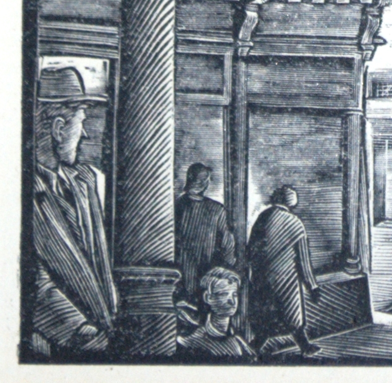 JAN STRUBE litho Kerstavond te BREDA en JAN SLEPER (1919-2002) houtgravure BREDA kopen? Bied vanaf 45!