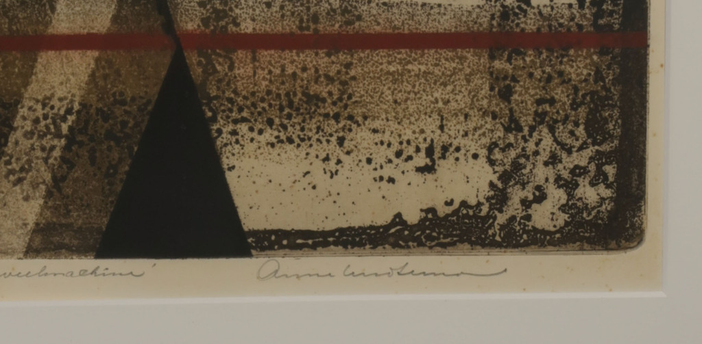 Anne Huitema: Ets, Paard en zuivelmachine - Ingelijst kopen? Bied vanaf 1!