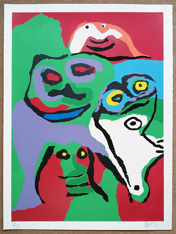 Karel Appel - Zeist, handgesigneerde en genummerde zeefdruk (groot) kopen? Bied vanaf 900!