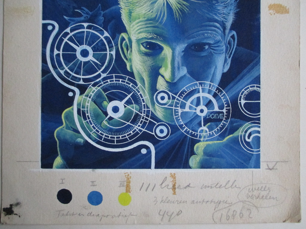 Eppo Doeve, gouache, ontwerp voor het boek "De Tijdmachine" van H.G. Wells kopen? Bied vanaf 100!