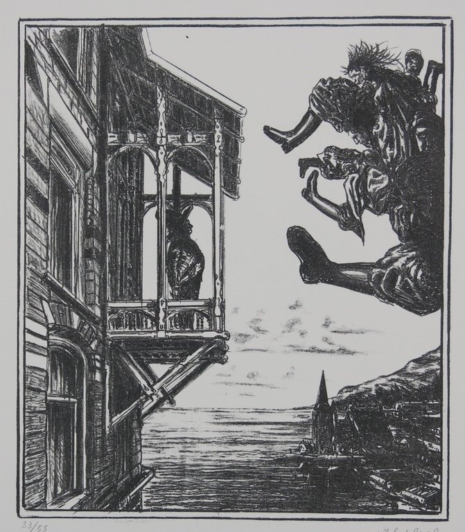 Lot met 15 grafische werken van Bernard Verhoeven: Litho - Waarvan 2 ingelijst kopen? Bied vanaf 1!