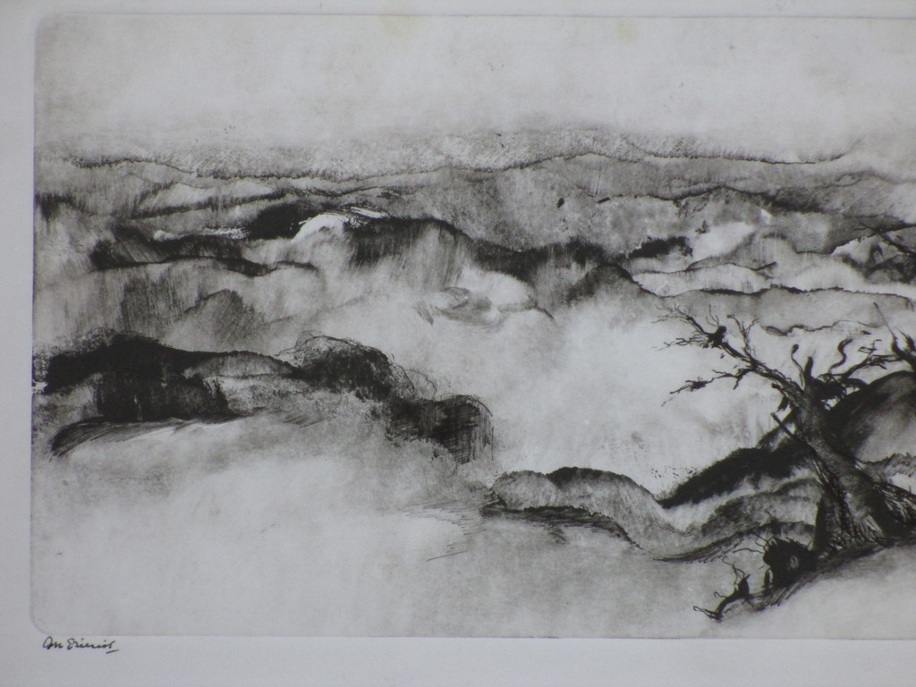 An Biesiot, Drie Oude Olijven Judea, Pentekening-monotype kopen? Bied vanaf 1!