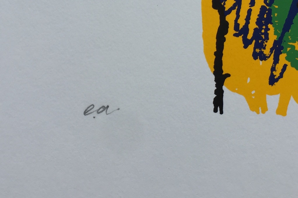 Herman Brood - Originele Kleurenzeefdruk: Man op paard kopen? Bied vanaf 1!