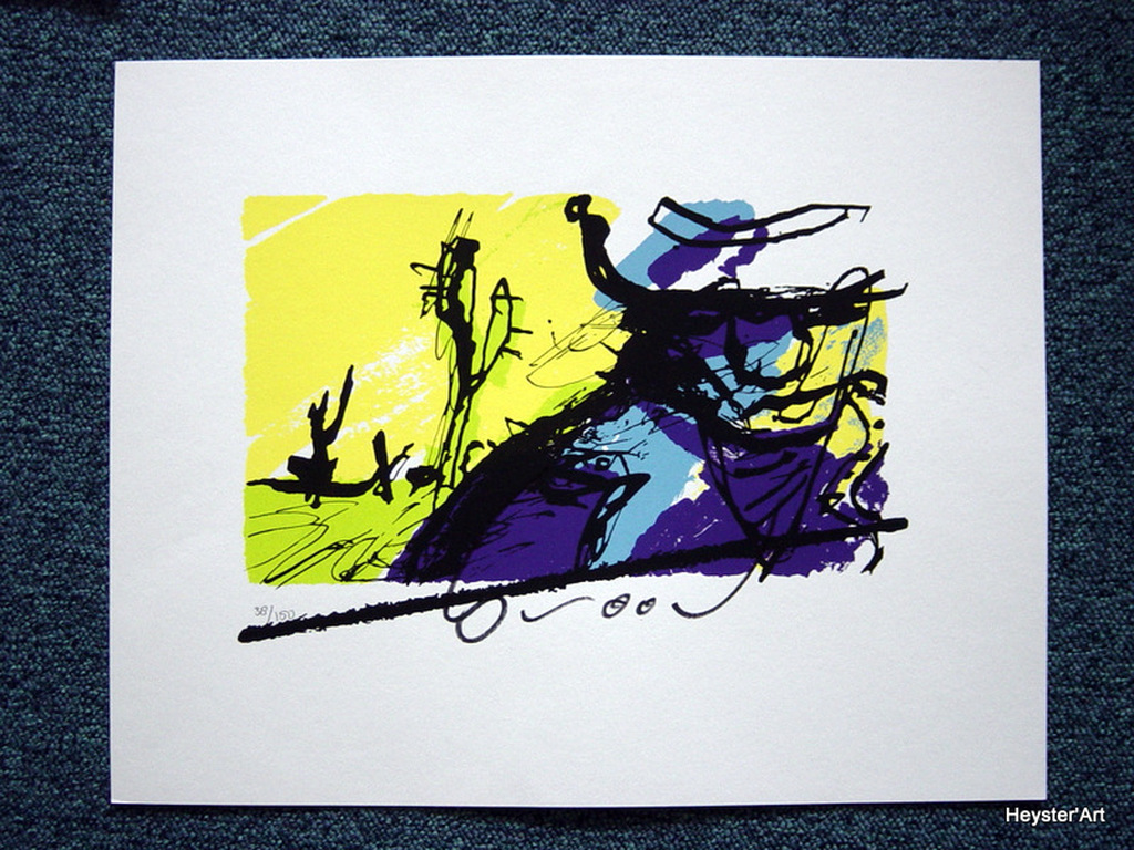 Herman Brood - zeefdruk - Bono kopen? Bied vanaf 89!