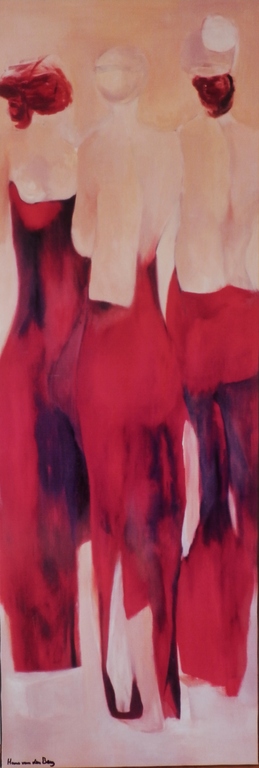 HANS VD BERG Giclee op LINNEN en HOUTEN frame DE VOORSTELLING Handgesigneerd kopen? Bied vanaf 125!