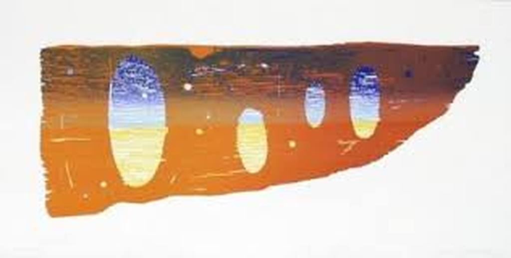 Joris Geurts Zeer mooie grote Houtsnede ZT Oranje kopen? Bied vanaf 41!