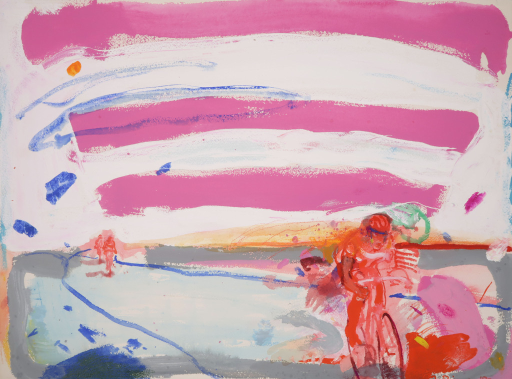 Jan van Diemen: Gouache, Wielrenners kopen? Bied vanaf 80!