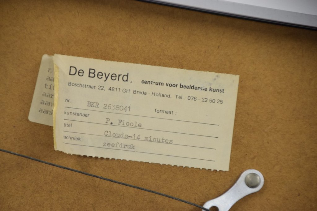 Piet Fioole - Zeefdruk - Clouds 14 minutes kopen? Bied vanaf 1!